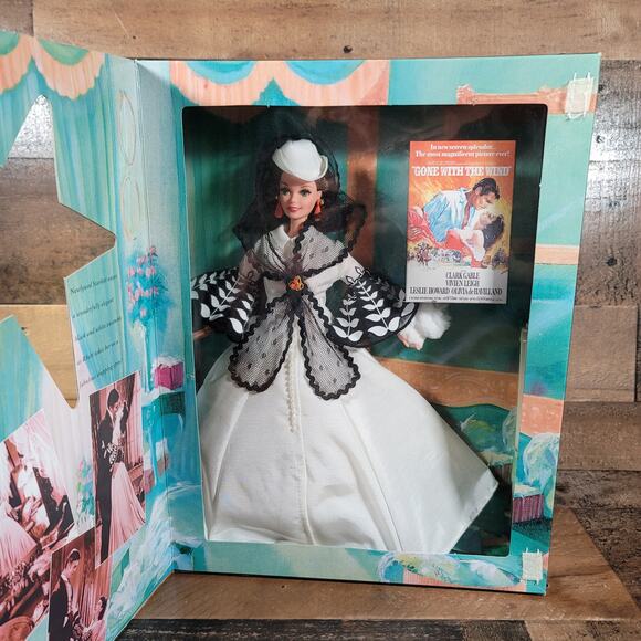 Mattel Other - Barbie as Scarlett O’Hara 1994 Hollywood Legends Black N White Dress